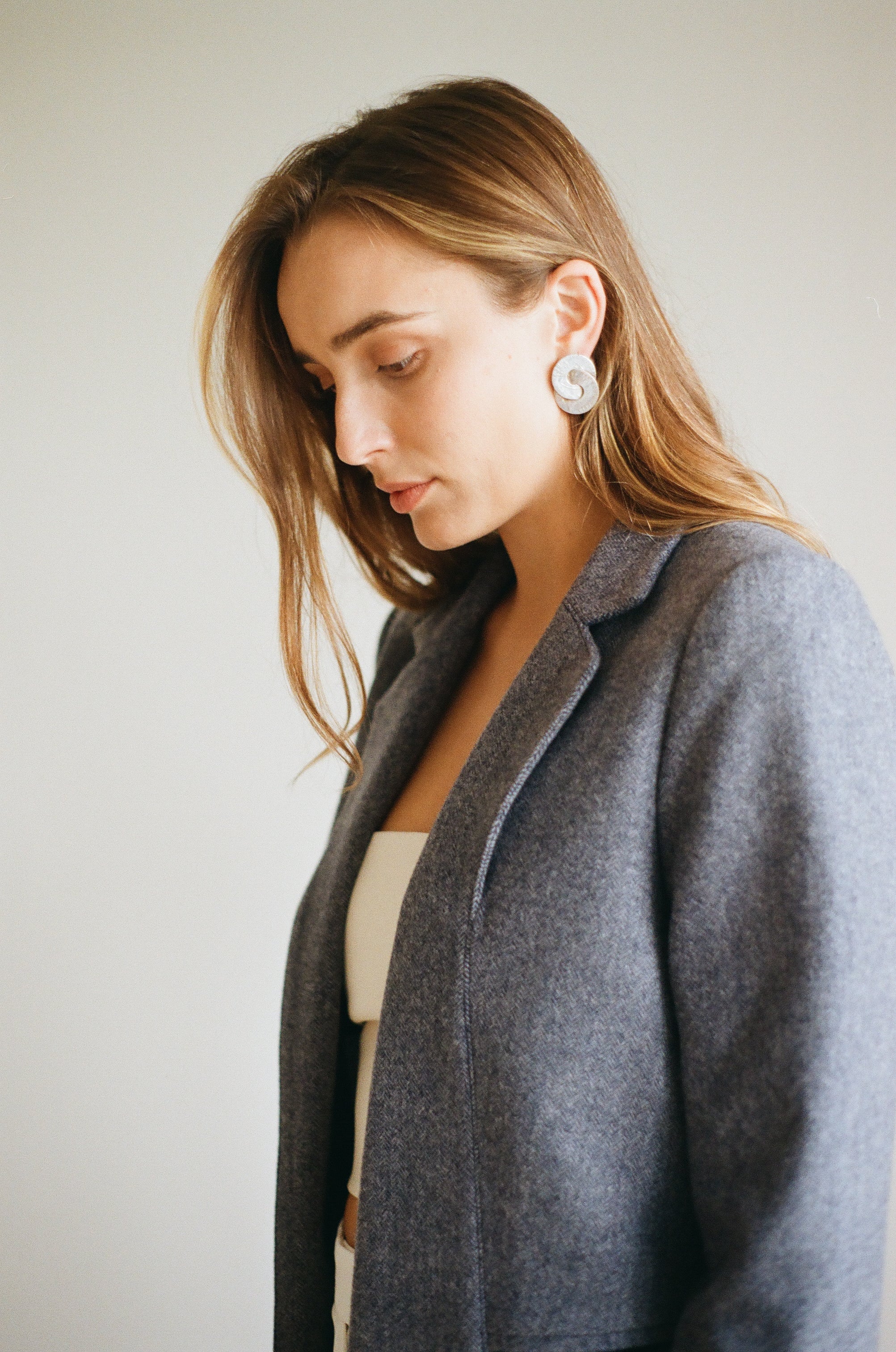 Marynarka Lapel Herringbone