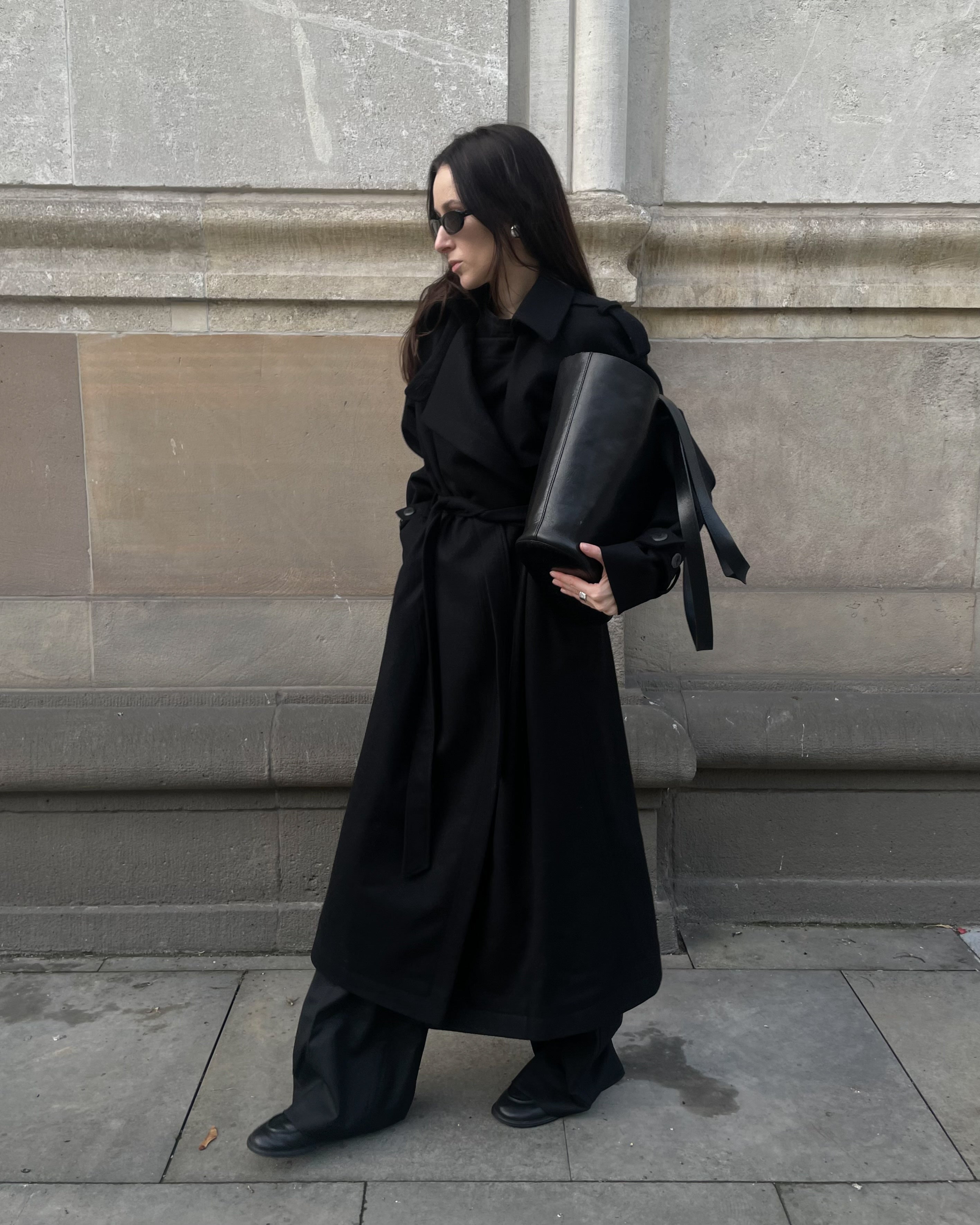 Płaszcz Black Merino