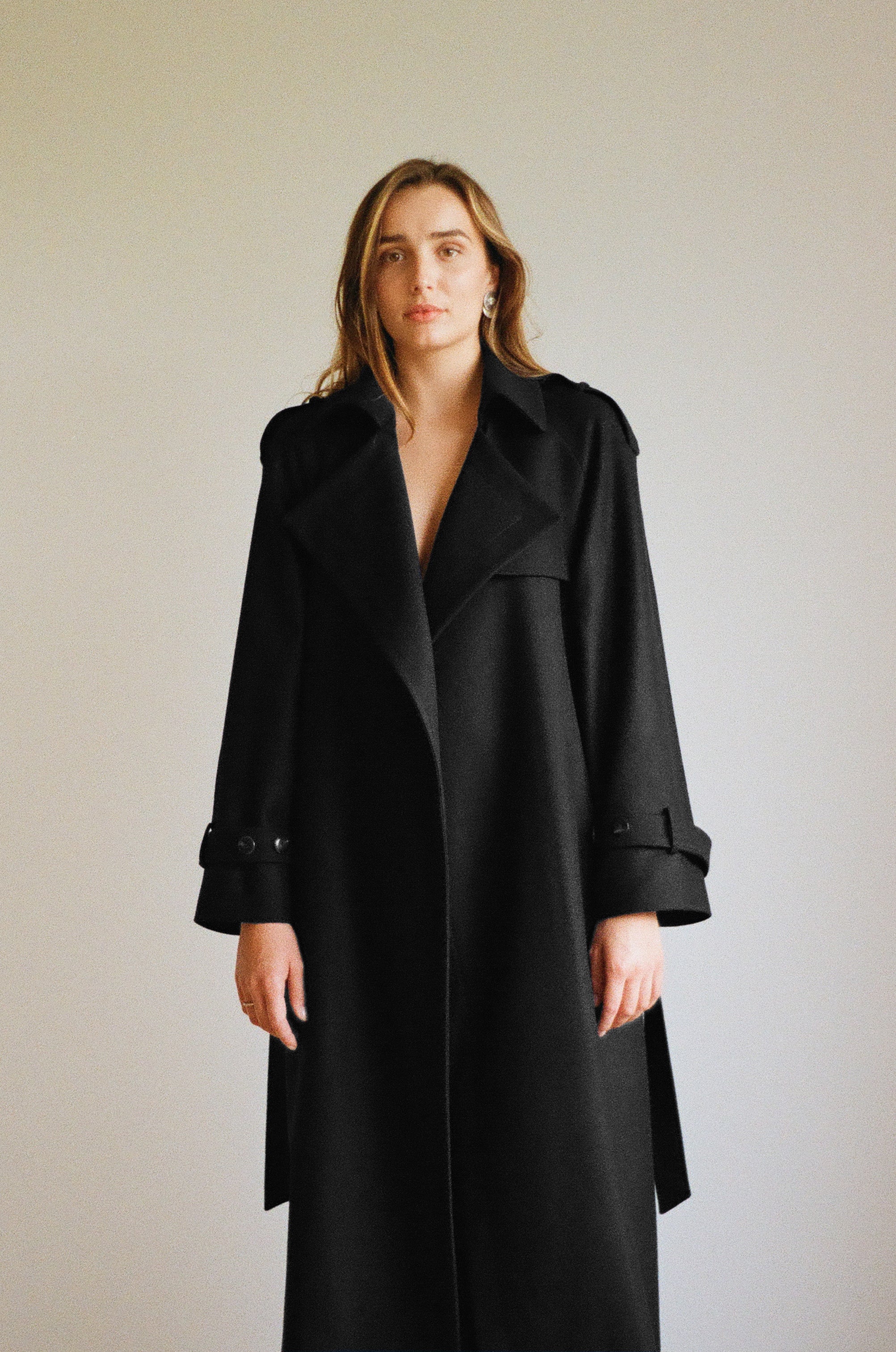 Płaszcz Black Merino