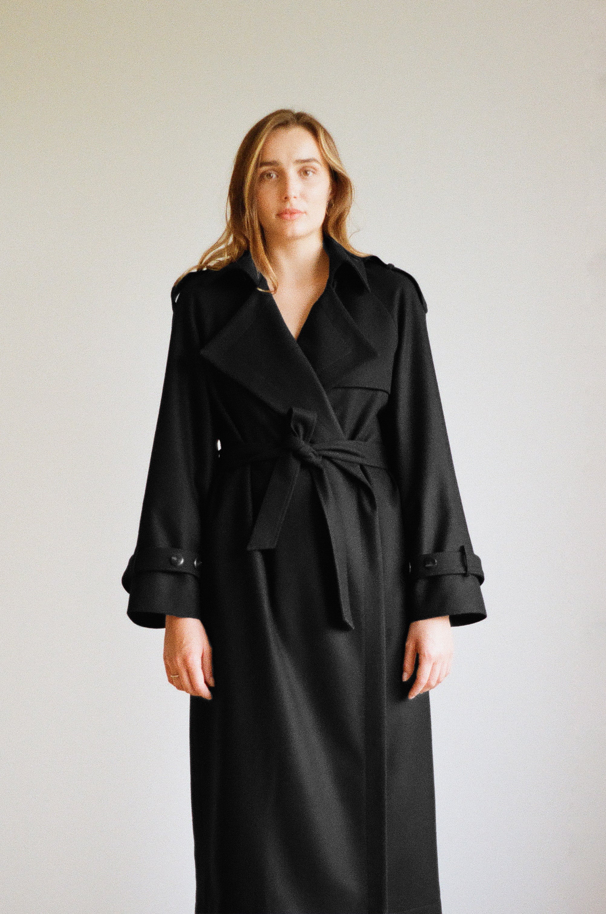 Płaszcz Black Merino