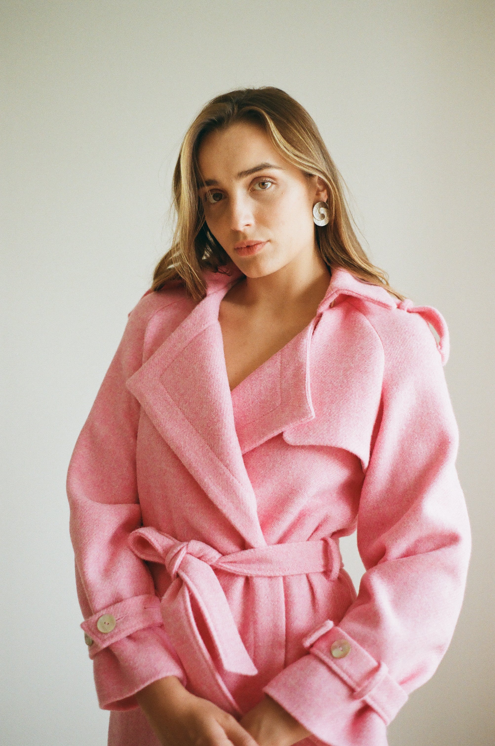 Pink Crush Harris Tweed Coat