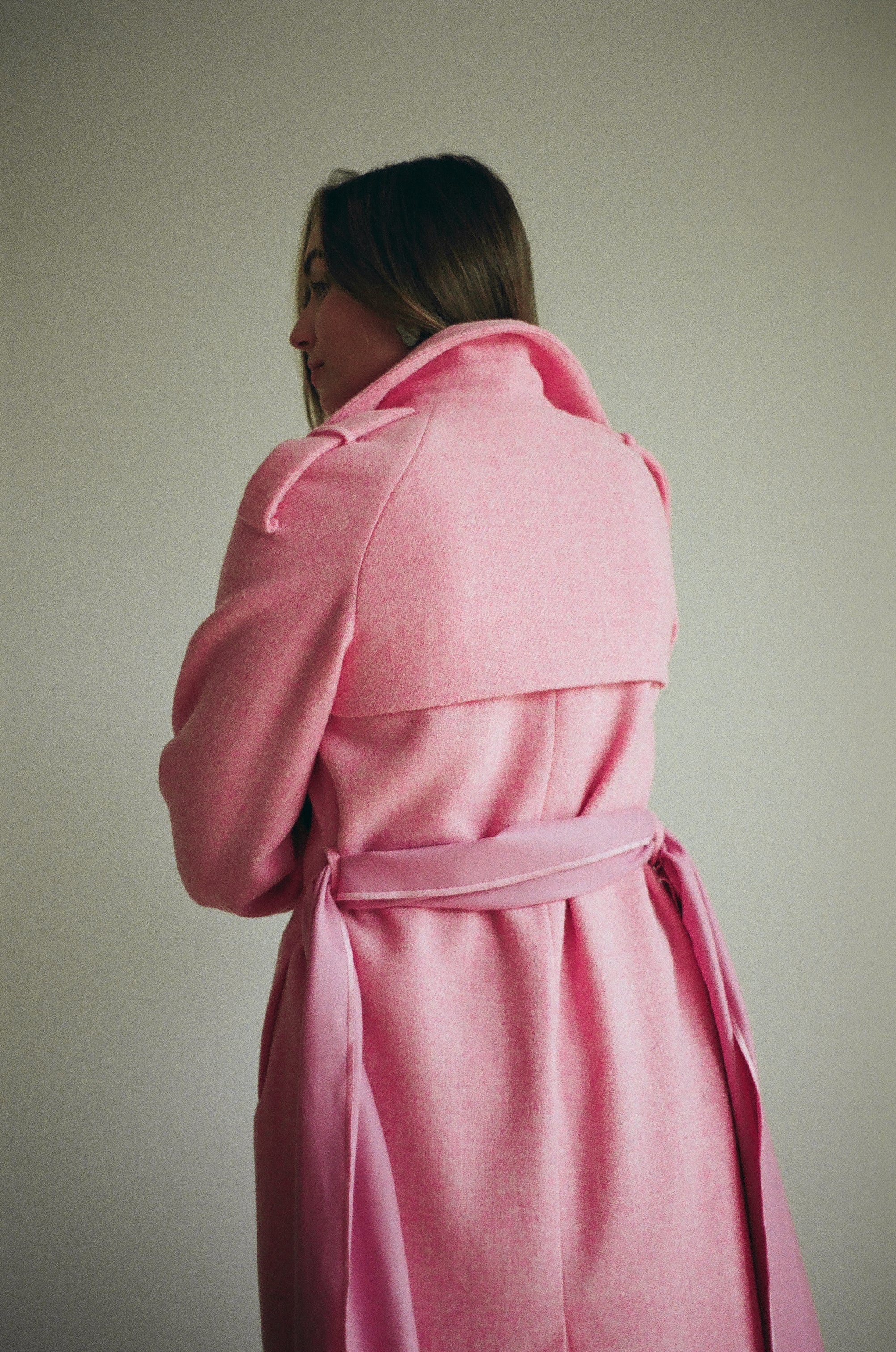 Pink Crush Harris Tweed Coat